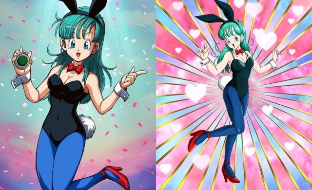 Cosplayer recria Bulma com seu visual de Coelhinha de Dragon Ball